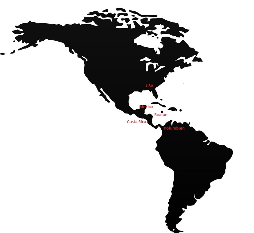 Besuchte Tauchspots westliche Hemisph&auml;re